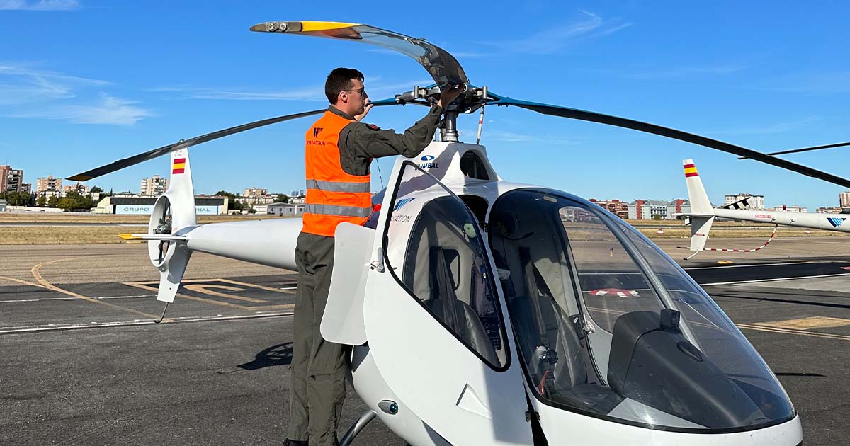 entrenamiento de pilotos de helicóptero