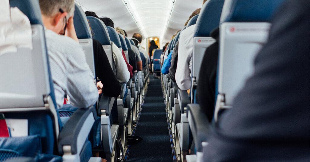 asientos parte media avión
